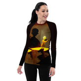 Symphony Splash Women's All-Over Print Rash Guard - Dive into Music - Beyond T-shirts